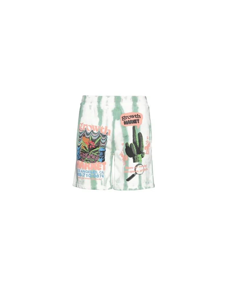 Market GROWTH  TIE-DYE SWEATSHORTS - HOSEN & RÖCKE - Shorts & Bermudashortsauf YOOX.COM Grün