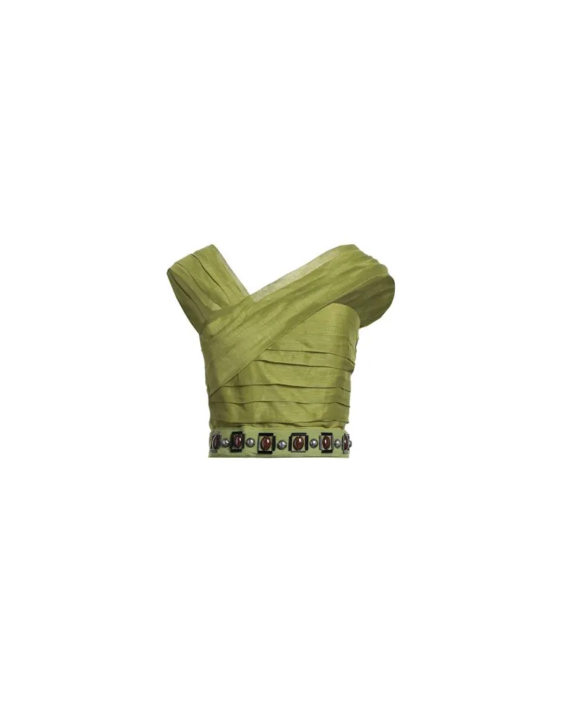Alberta Ferretti TOPS - Topsauf YOOX.COM Militärgrün