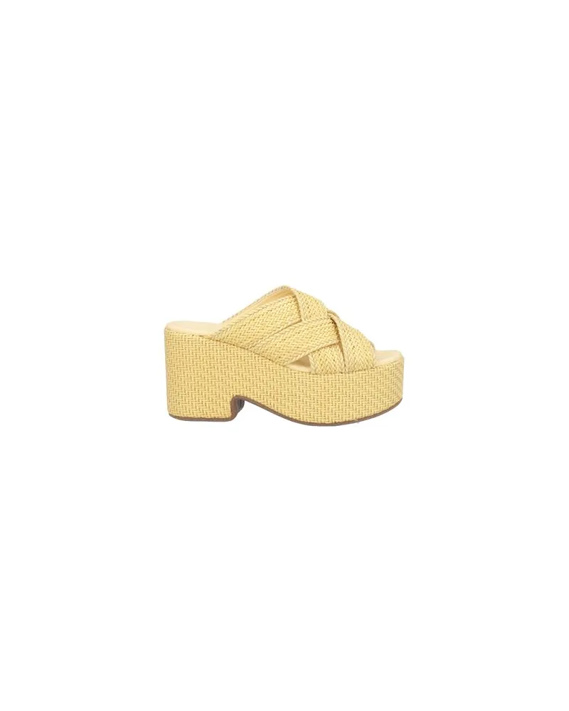 THEMOIRÈ SCHUHE - Sandalenauf YOOX.COM Pastellgelb