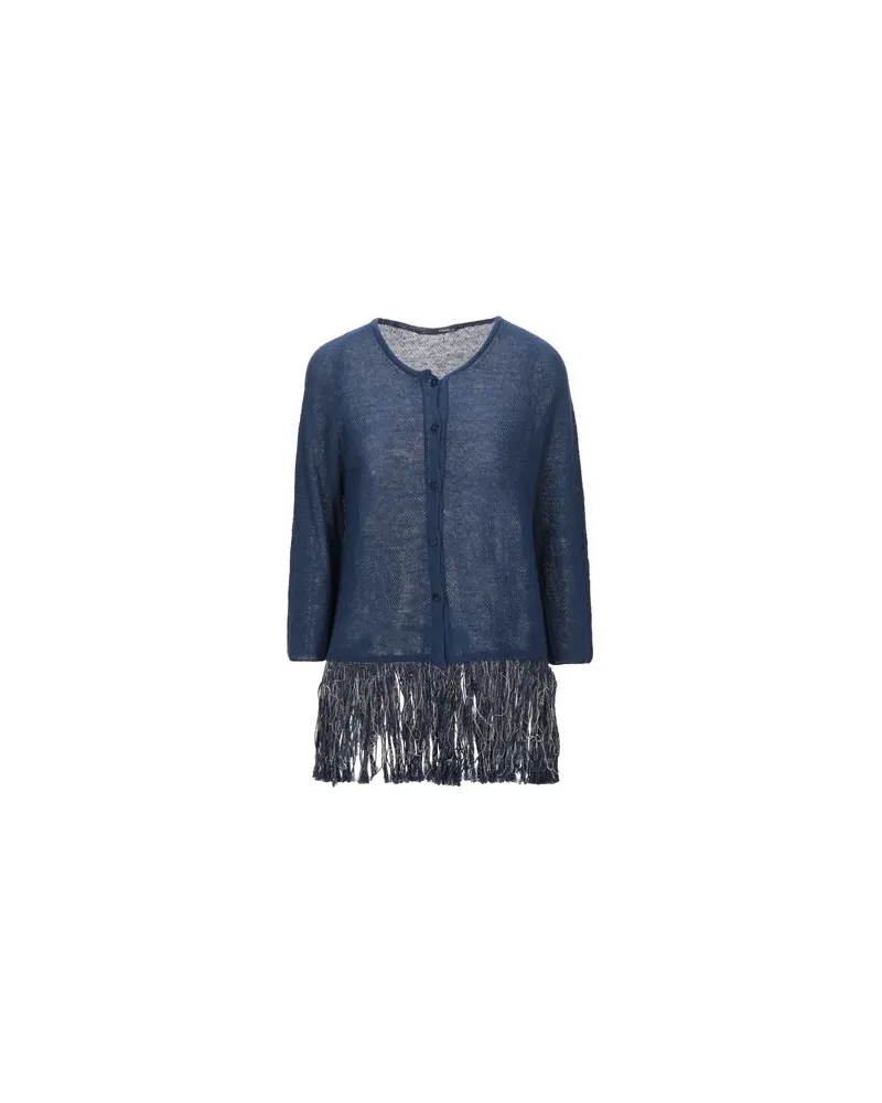 TORTONA 21 STRICKWAREN - Strickjackenauf YOOX.COM Blau