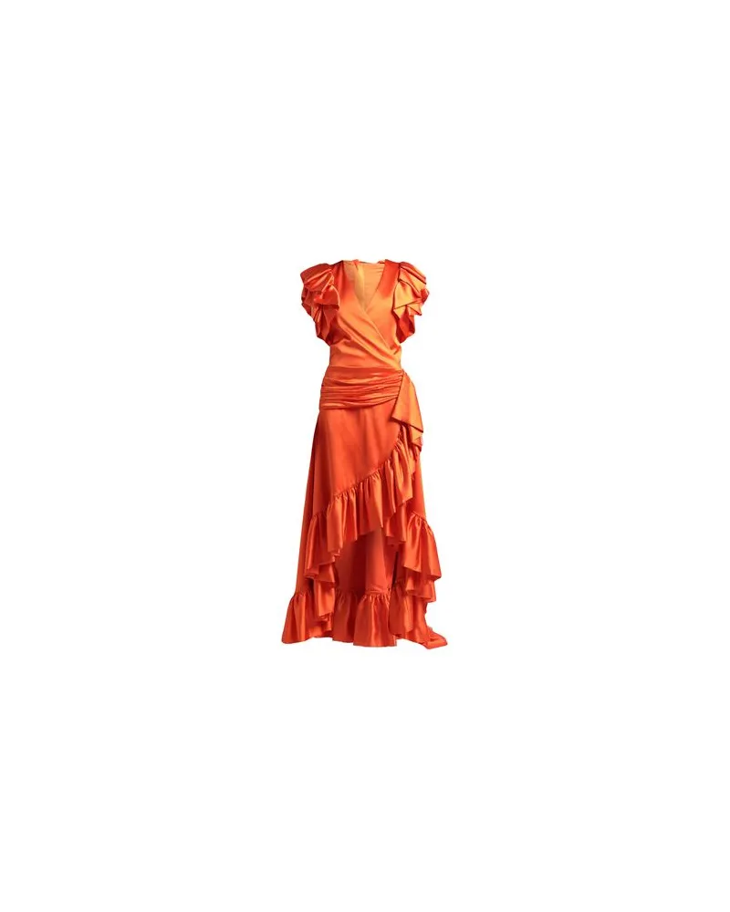Balmain KLEIDER - Maxi-Kleiderauf YOOX.COM Orange