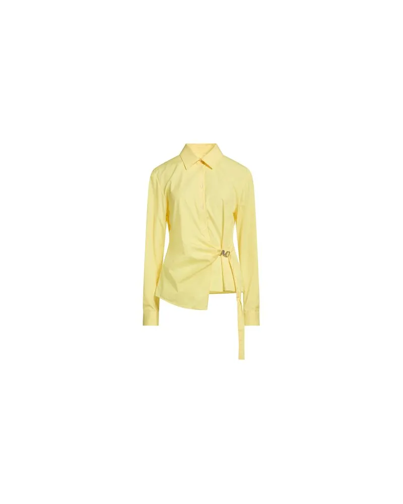 MSGM TOPS - Hemdenauf YOOX.COM Pastellgelb