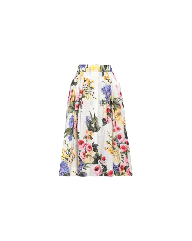 Dolce & Gabbana HOSEN & RÖCKE - Midi-Röckeauf YOOX.COM Weiß