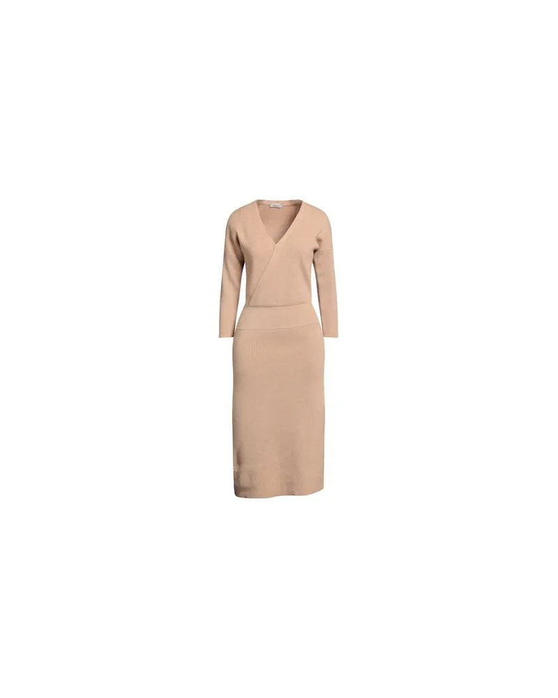 AGNONA KLEIDER - Midi-Kleiderauf YOOX.COM Kamel