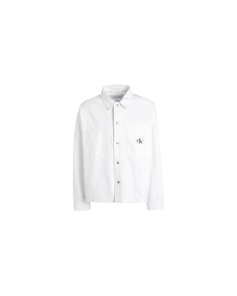 Calvin Klein TOPS - Jeanshemdenauf YOOX.COM Weiß