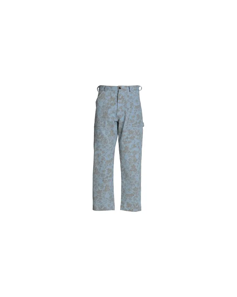 LC23 WORK PRINTED DENIM TROUSERS  - HOSEN & RÖCKE - Hosenauf YOOX.COM Blaugrau