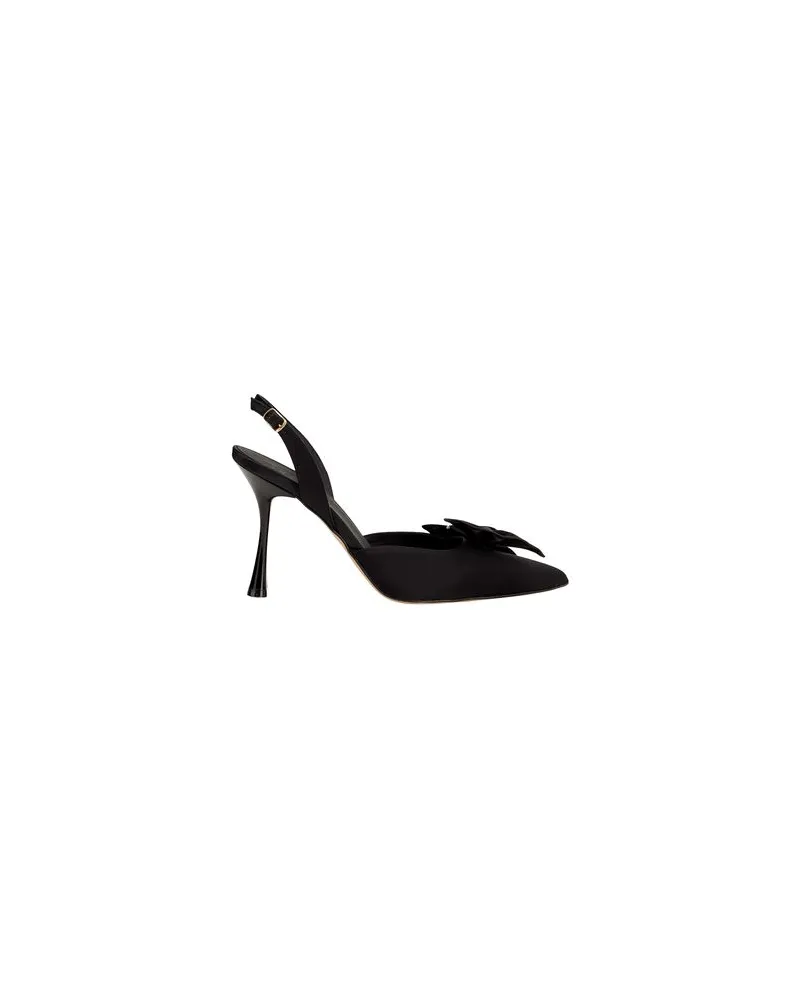 8 by Yoox SATIN SLING-BACK W/ BOW  - SCHUHE - Pumpsauf YOOX.COM Schwarz