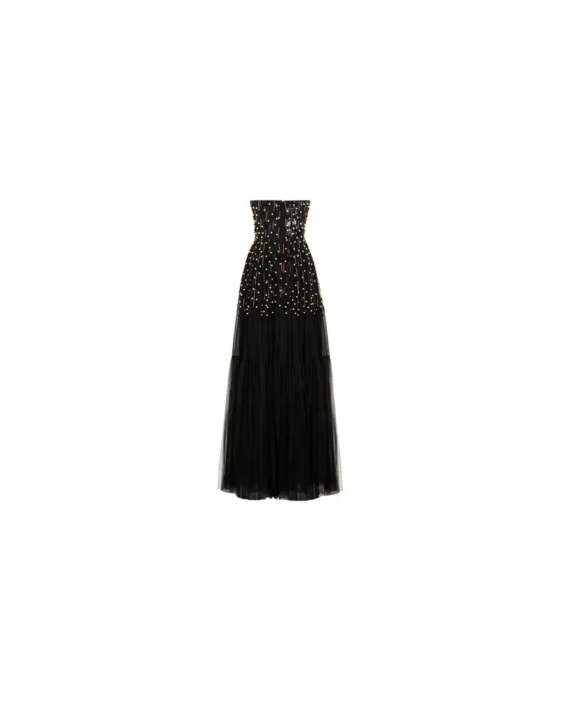 Elisabetta Franchi KLEIDER - Maxi-Kleiderauf YOOX.COM Schwarz