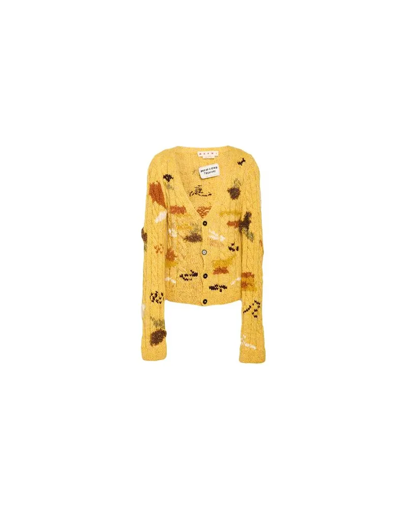 Marni STRICKWAREN - Strickjackenauf YOOX.COM Gelb