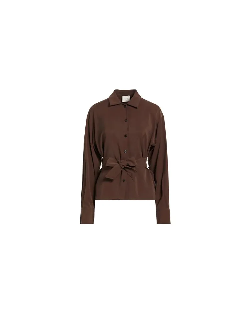 ALYSI CHOCOLAT - TOPS - Hemdenauf YOOX.COM Braun