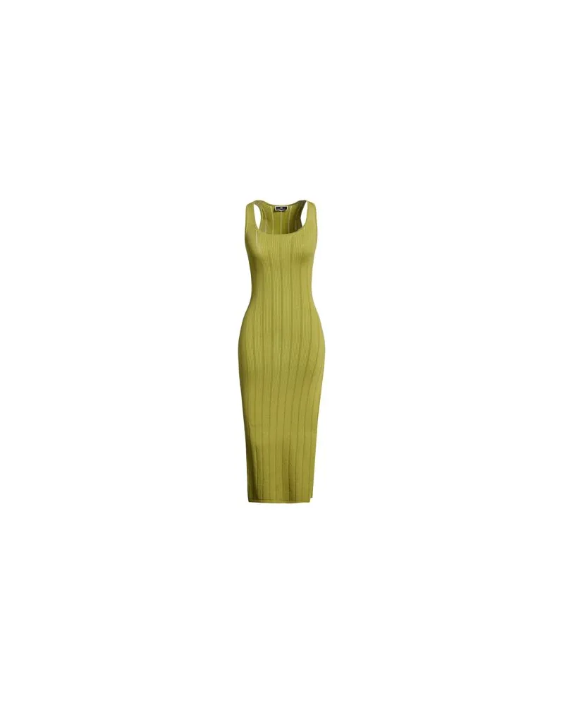 Elisabetta Franchi KLEIDER - Midi-Kleiderauf YOOX.COM Limettengrün