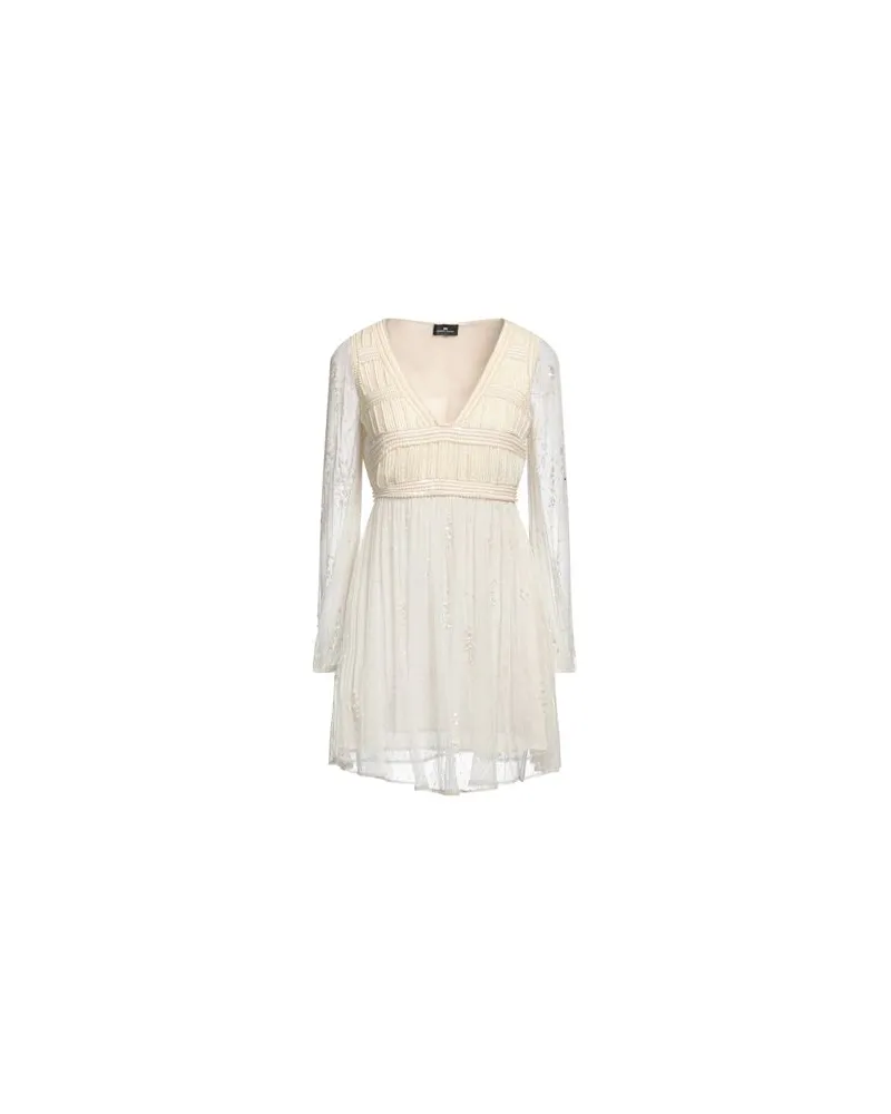 Elisabetta Franchi KLEIDER - Mini-Kleiderauf YOOX.COM Elfenbein