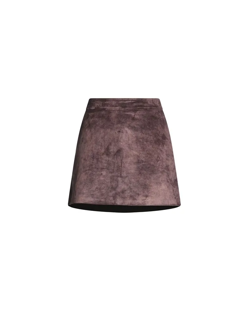 Guess HOSEN & RÖCKE - Miniröckeauf YOOX.COM Schokobraun
