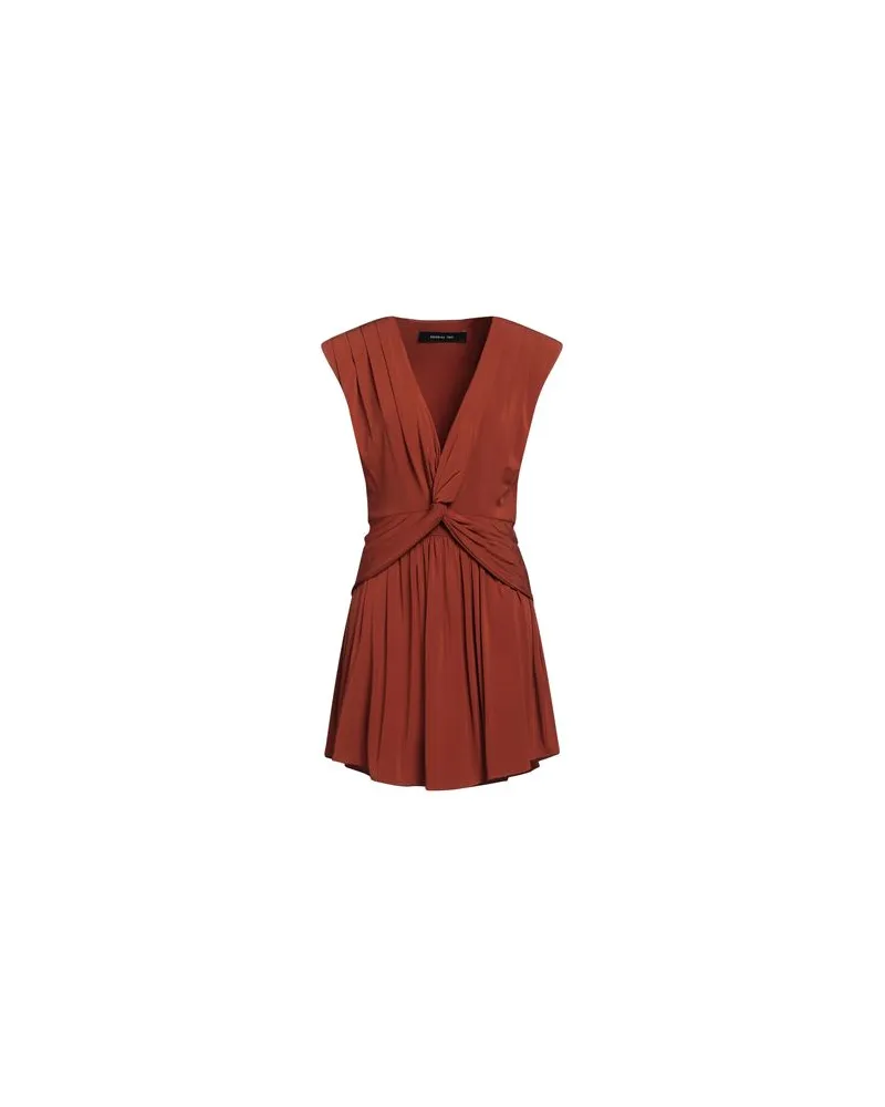 Federica Tosi KLEIDER - Mini-Kleiderauf YOOX.COM Schokobraun