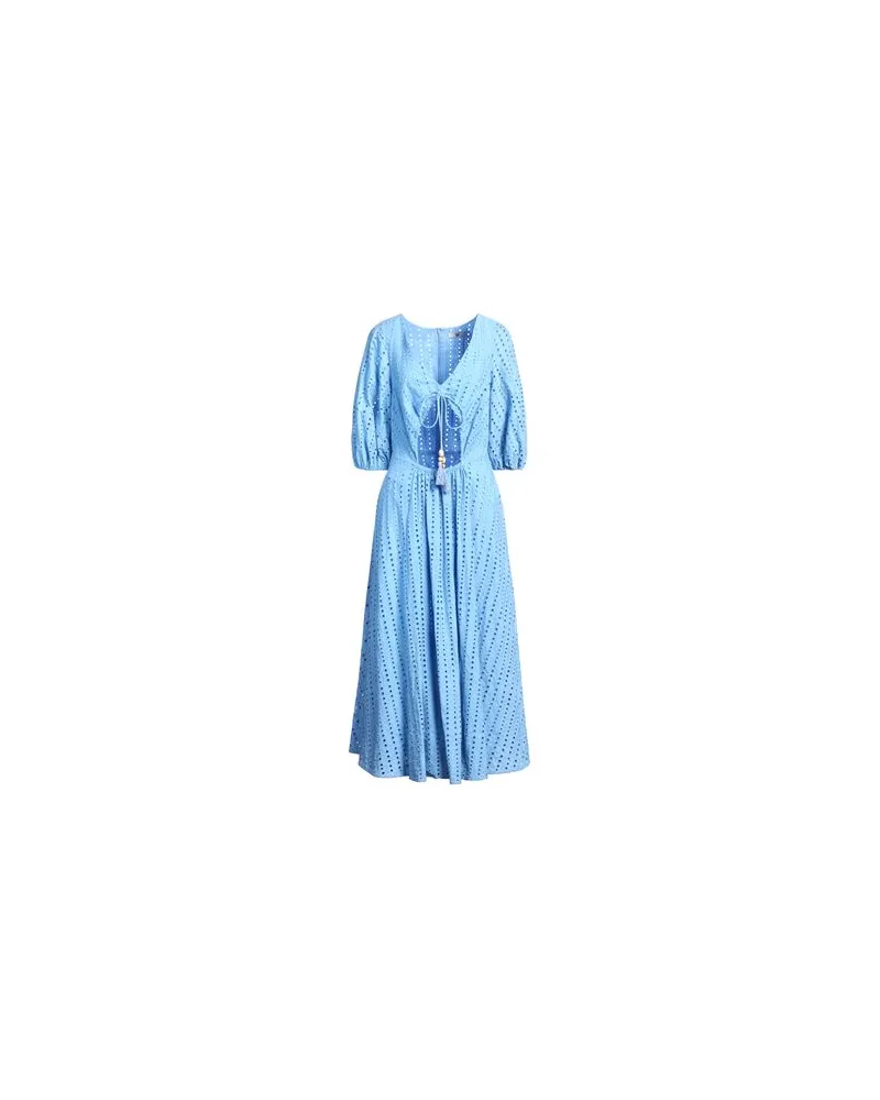 Twin-Set U&B - KLEIDER - Maxi-Kleiderauf YOOX.COM Hellblau