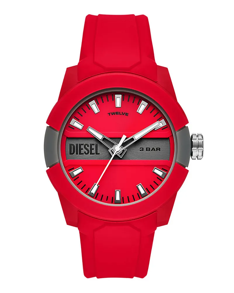 Diesel Armbanduhr Rot