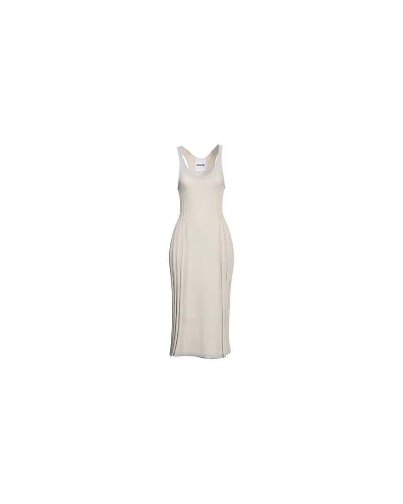 KOCHÉ KLEIDER - Midi-Kleiderauf YOOX.COM Beige