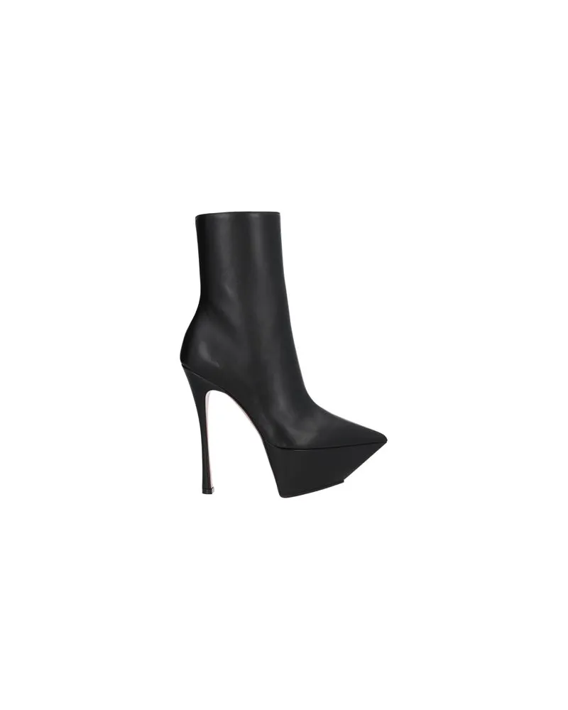 Amina Muaddi SCHUHE - Stiefelettenauf YOOX.COM Schwarz