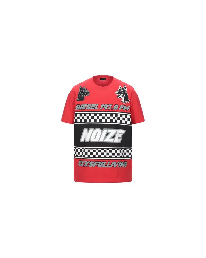 Diesel TOPS - T-shirtsauf YOOX.COM Rot