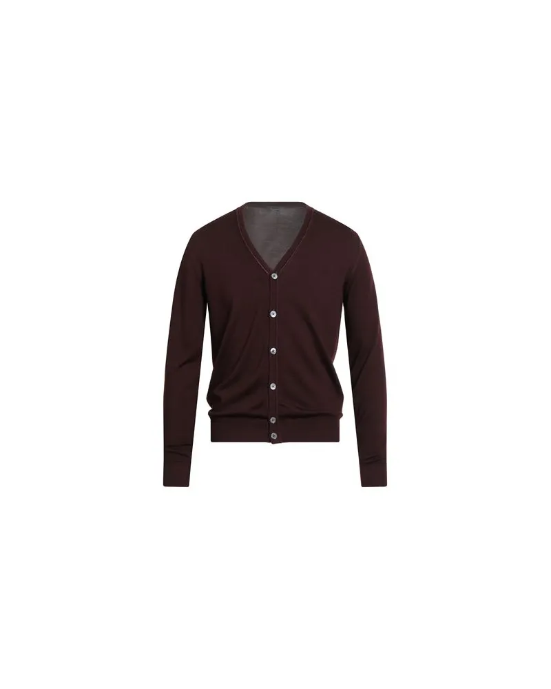 Ferrante ESSENTIAL - STRICKWAREN - Strickjackenauf YOOX.COM Bordeaux