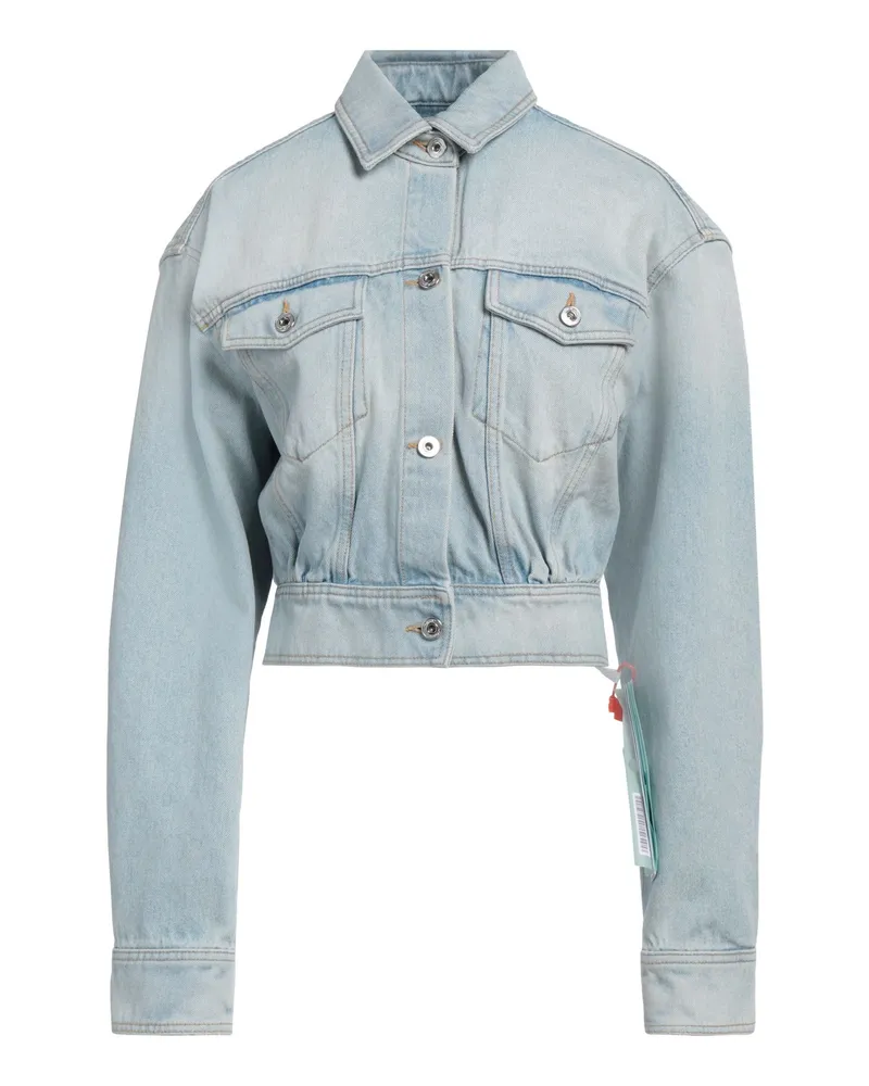 OFF-WHITE Jeansjacke/-mantel Blau