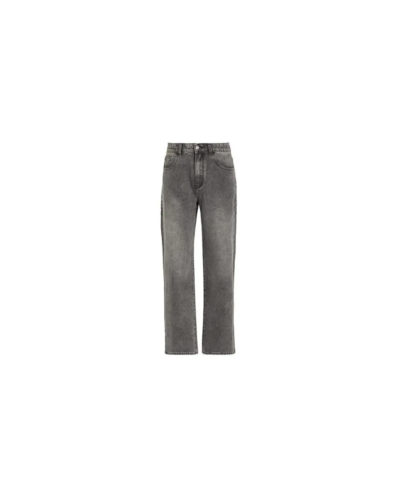 8 by Yoox ACID WASH WIDE LEG DENIM PANTS - HOSEN & RÖCKE - Jeanshosenauf YOOX.COM Schwarz