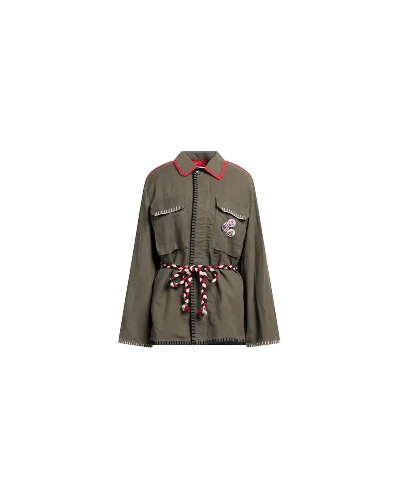 De' Hart JACKEN & MÄNTEL - Jacken, Mäntel & Trenchcoatsauf YOOX.COM Militärgrün