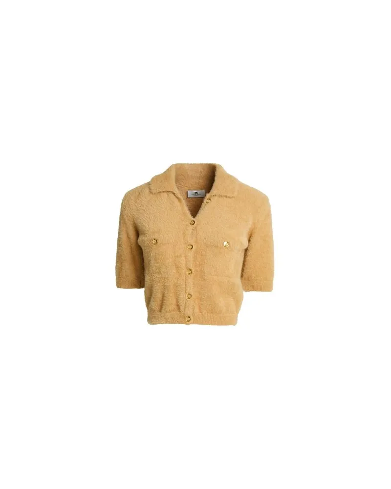 Elisabetta Franchi STRICKWAREN - Strickjackenauf YOOX.COM Sand