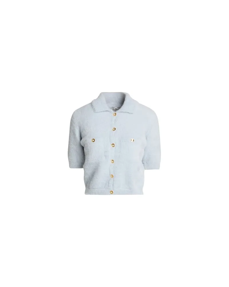 Elisabetta Franchi STRICKWAREN - Strickjackenauf YOOX.COM Himmelblau