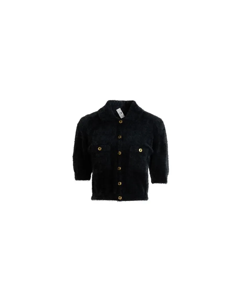 Elisabetta Franchi STRICKWAREN - Strickjackenauf YOOX.COM Schwarz