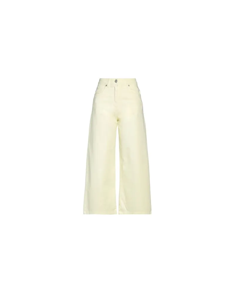 Extè HOSEN & RÖCKE - Jeanshosenauf YOOX.COM Pastellgelb