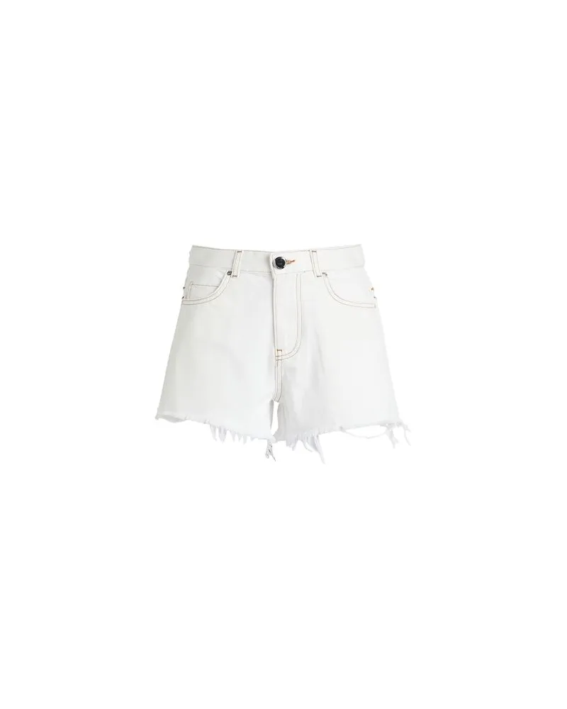 Pinko HOSEN & RÖCKE - Jeansshortsauf YOOX.COM Elfenbein