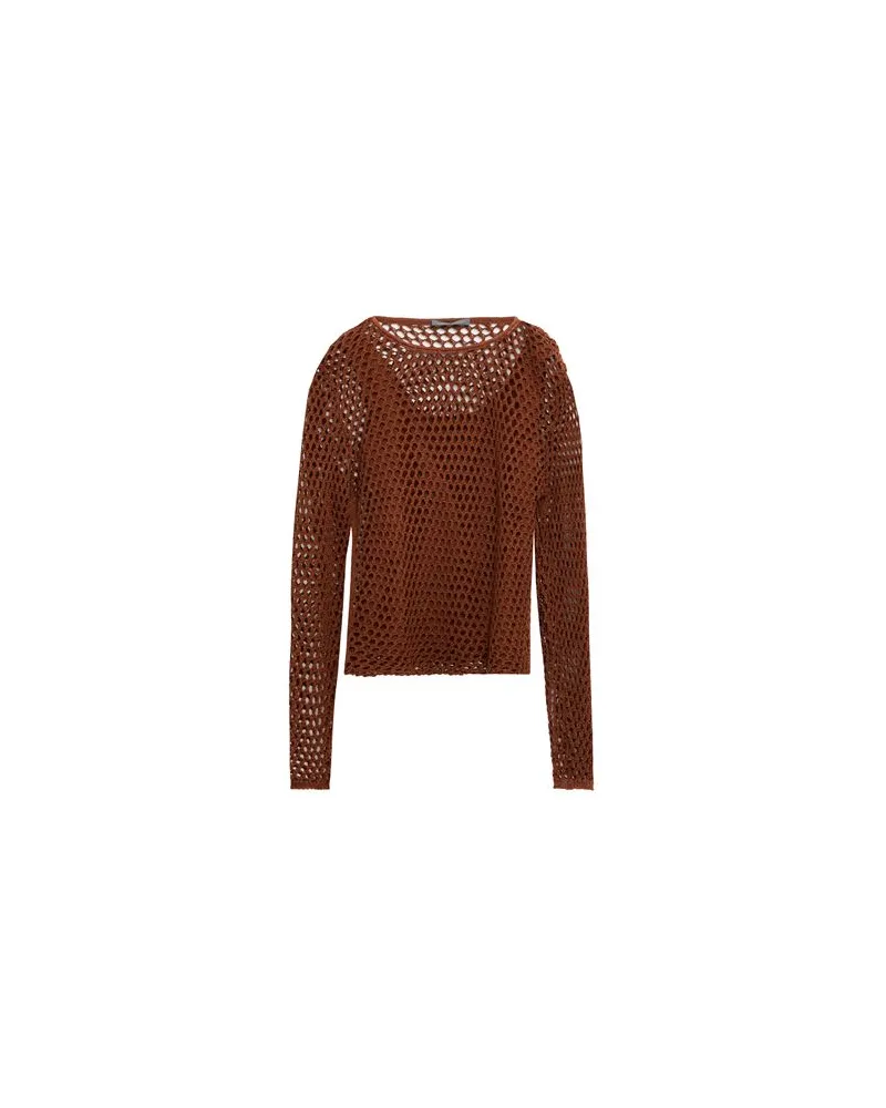 Alberta Ferretti STRICKWAREN - Pulloverauf YOOX.COM Braun
