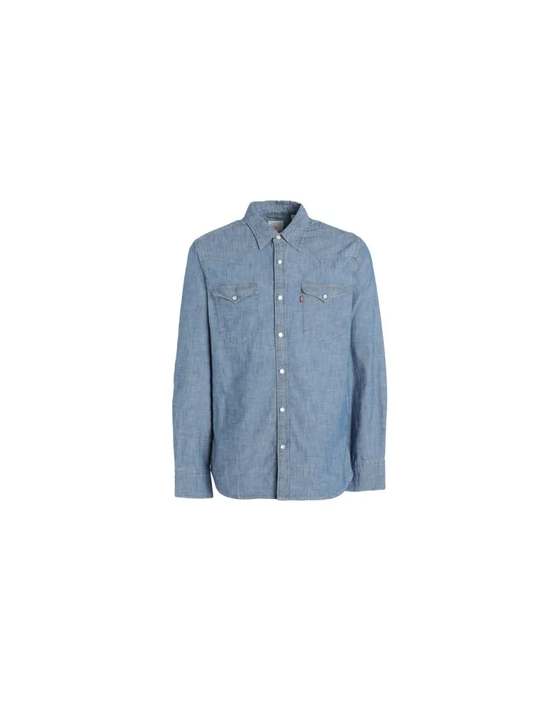 Levi's BARSTOW WESTERN STANDARD   - TOPS - Jeanshemdenauf YOOX.COM Blau