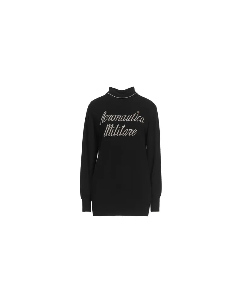 Aeronautica Militare STRICKWAREN - Rollkragenpulloverauf YOOX.COM Schwarz