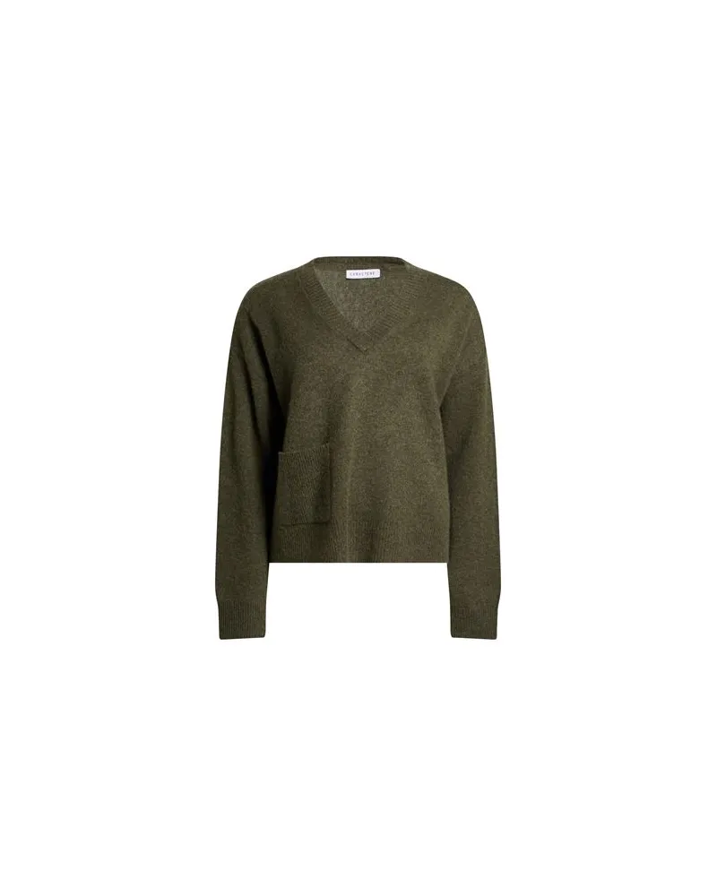 Caractère STRICKWAREN - Pulloverauf YOOX.COM Militärgrün