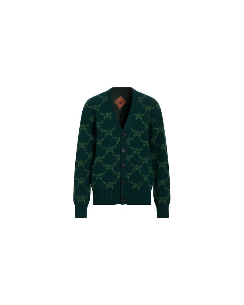 MCM STRICKWAREN - Strickjackenauf YOOX.COM Dunkelgrün