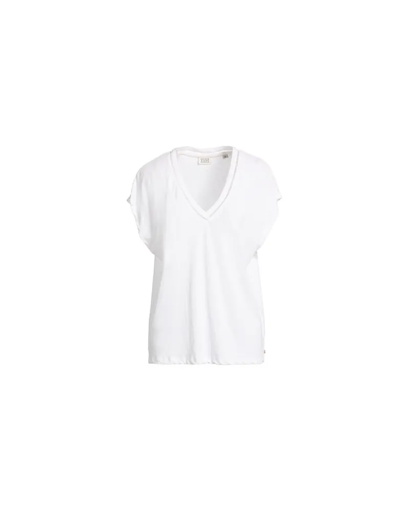 Maison Scotch TOPS - T-shirtsauf YOOX.COM Weiß