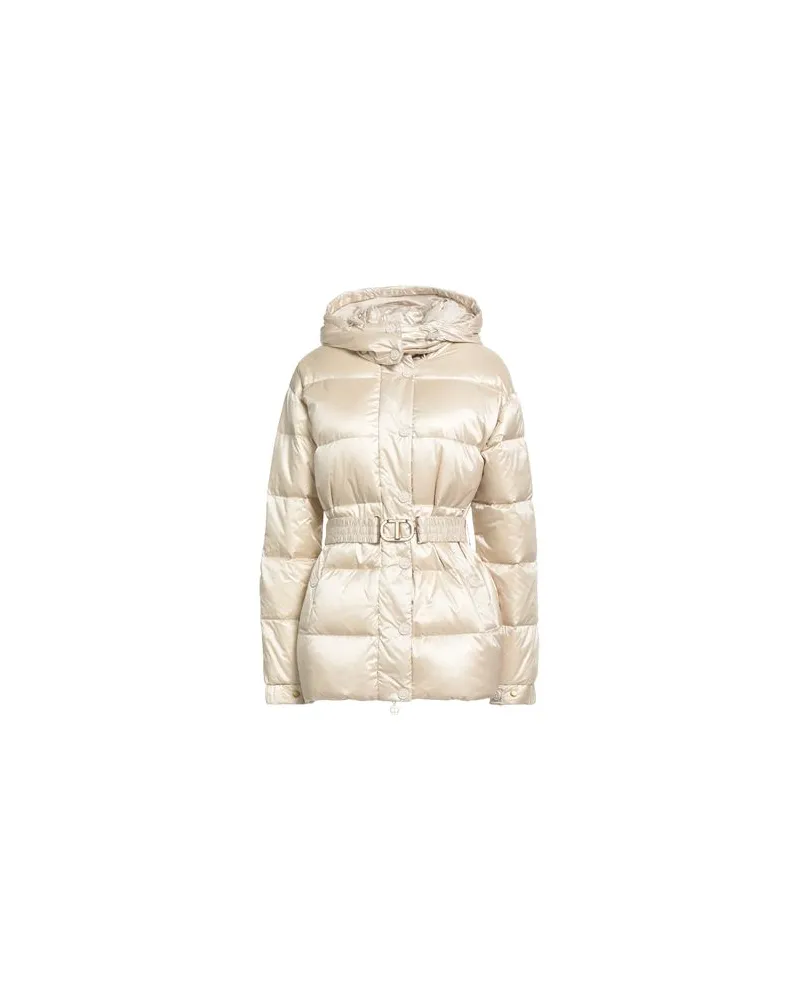 Twin-Set JACKEN & MÄNTEL - Pufferjacken & Daunenjackenauf YOOX.COM Cremeweiß