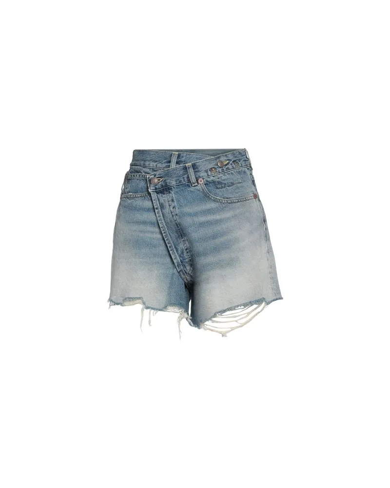 R13 HOSEN & RÖCKE - Jeansshortsauf YOOX.COM Blau