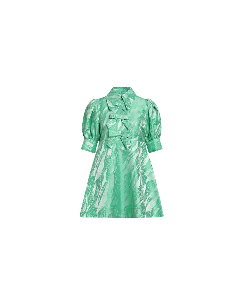 Ganni KLEIDER - Mini-Kleiderauf YOOX.COM Grün