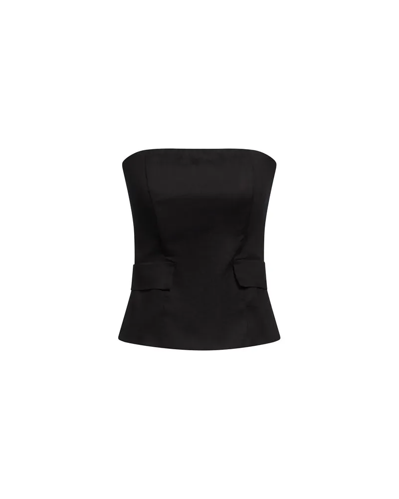 Alessia Santi TOPS - Topsauf YOOX.COM Schwarz