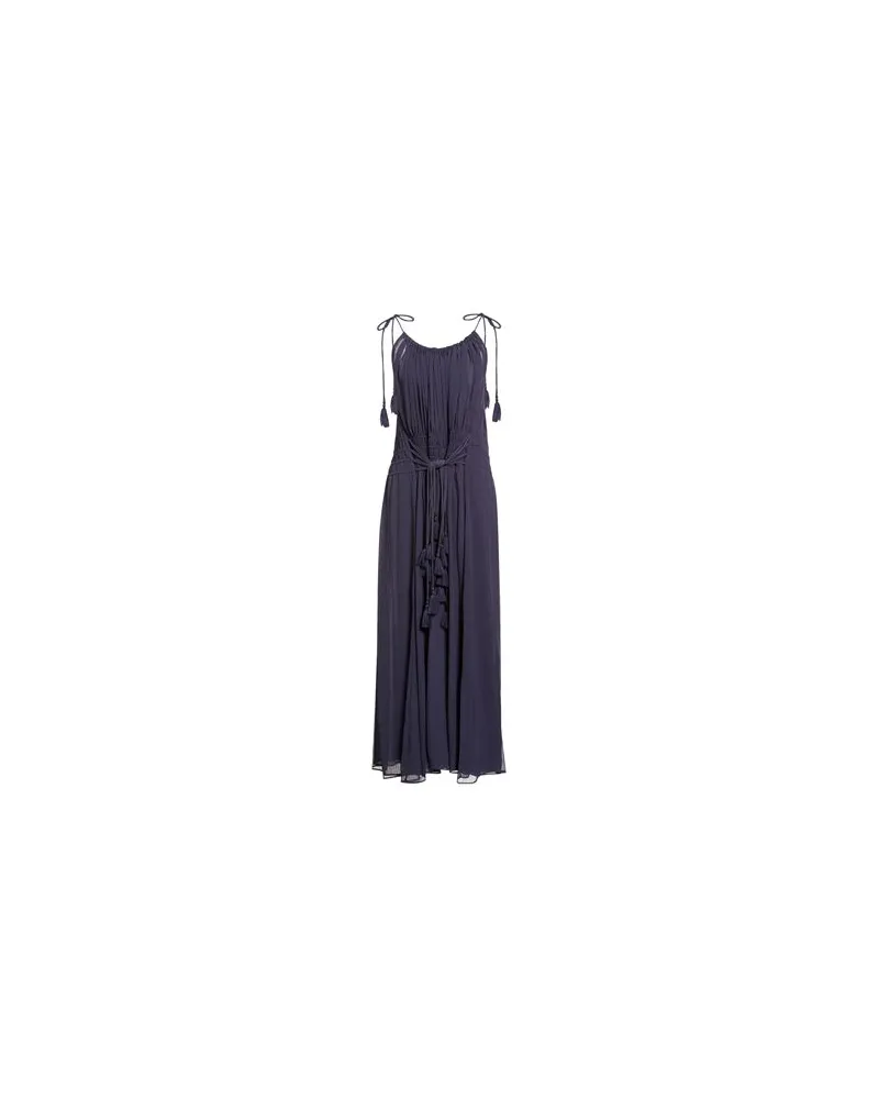 Twin-Set U&B - KLEIDER - Maxi-Kleiderauf YOOX.COM Marineblau