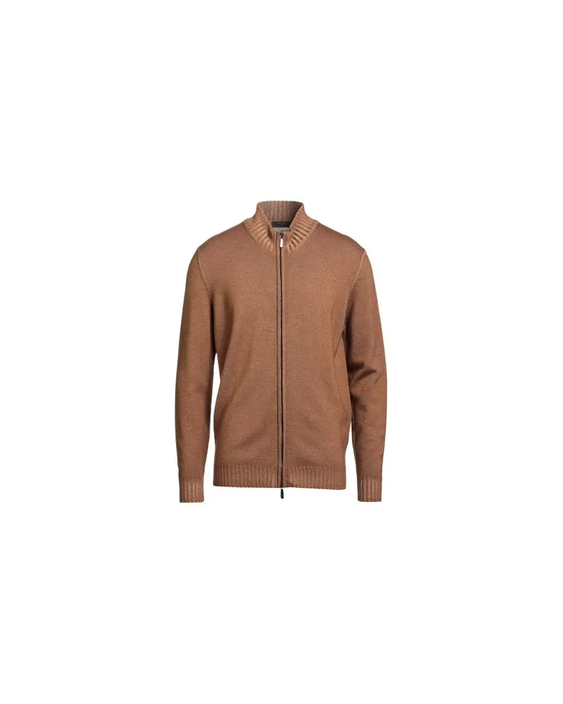 MOORER STRICKWAREN - Strickjackenauf YOOX.COM Hellbraun