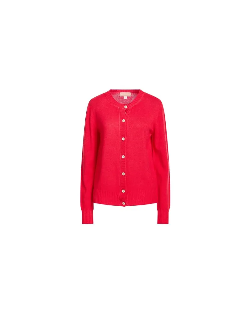 120% Lino STRICKWAREN - Strickjackenauf YOOX.COM Rot