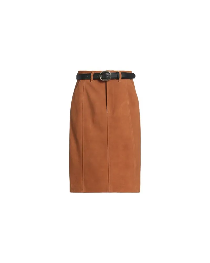 Self-Portrait HOSEN & RÖCKE - Midi-Röckeauf YOOX.COM Lederfarben