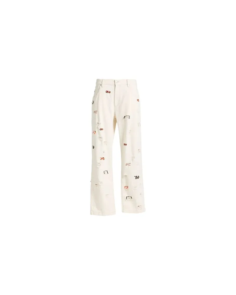 Isabel Marant HOSEN & RÖCKE - Jeanshosenauf YOOX.COM Cremeweiß