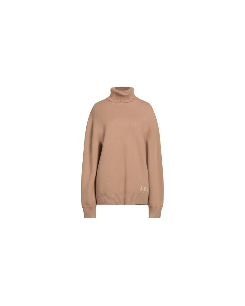 A.P.C. STRICKWAREN - Rollkragenpulloverauf YOOX.COM Kamel