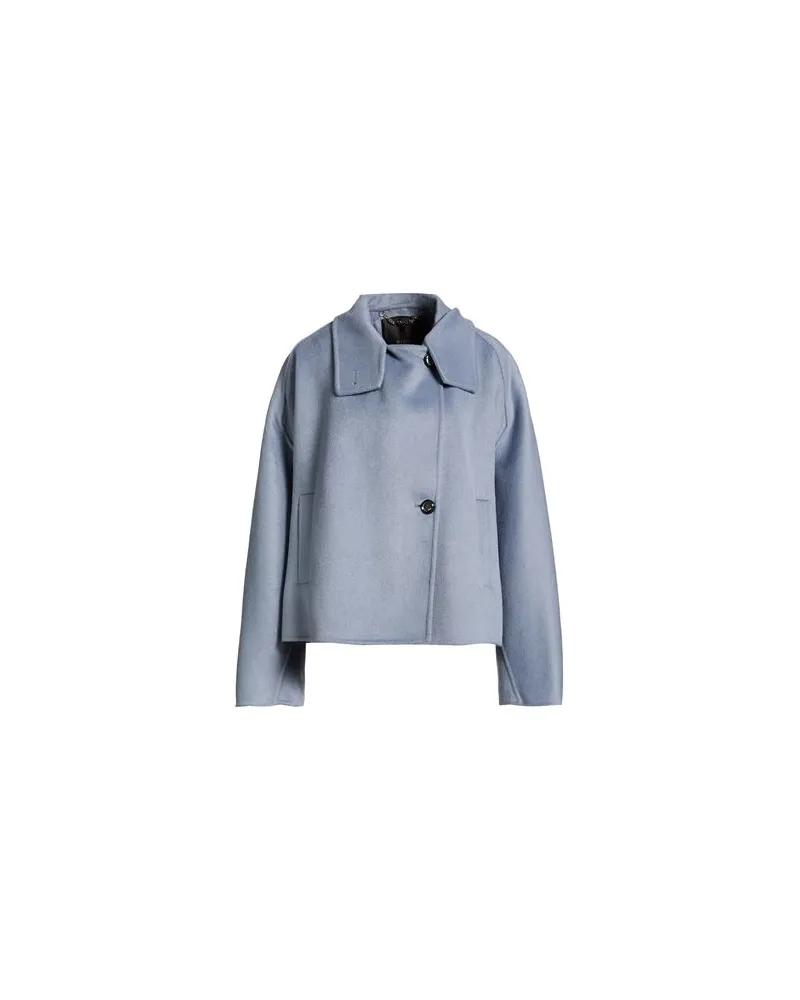 Pinko JACKEN & MÄNTEL - Mäntelauf YOOX.COM Taubenblau