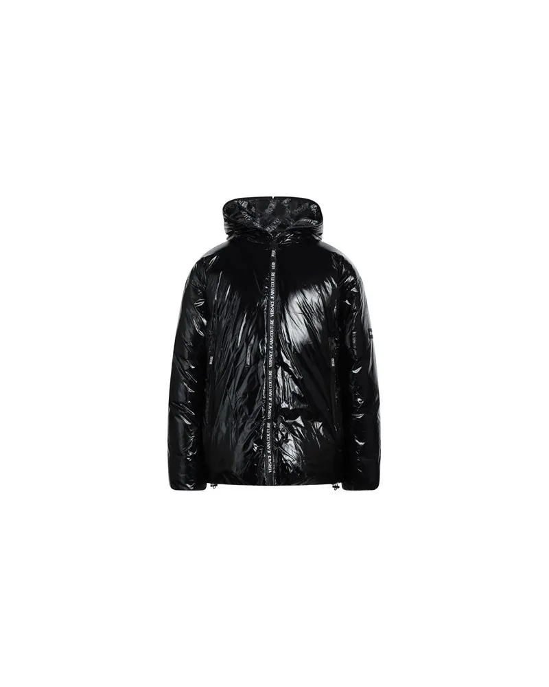 Versace Jeans JACKEN & MÄNTEL - Pufferjacken & Daunenjackenauf YOOX.COM Schwarz